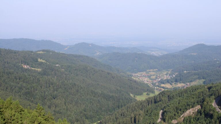 Dieses Bild zeigt eine Webcam-Aufnahme vom Achertal, aufgenommen am Samstag, den 14.06.2025 um 08:40 Uhr. Die Temperatur betrug 24.3°C.