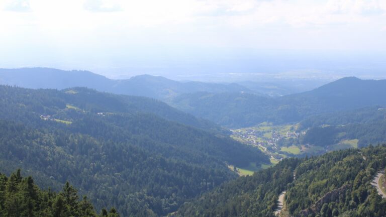 Dieses Bild zeigt eine Webcam-Aufnahme vom Achertal, aufgenommen am Freitag, den 22.08.2025 um 16:30 Uhr. Die Temperatur betrug 14.3°C.