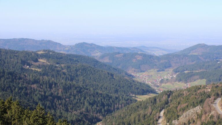 Dieses Bild zeigt eine Webcam-Aufnahme vom Achertal, aufgenommen am Donnerstag, den 05.03.2026 um 11:10 Uhr. Die Temperatur betrug 14.1°C.