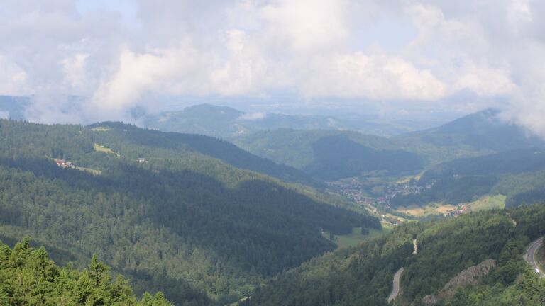 Dieses Bild zeigt eine Webcam-Aufnahme vom Achertal, aufgenommen am Montag, den 16.06.2025 um 10:30 Uhr. Die Temperatur betrug 13.6°C.