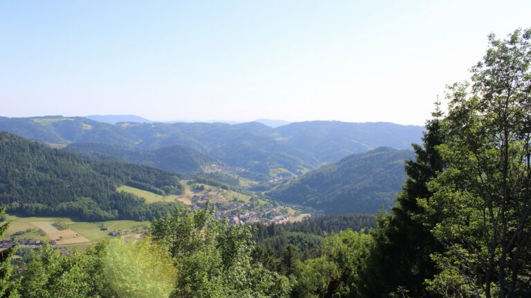 Dieses Bild zeigt eine Webcam-Aufnahme vom Achertal, aufgenommen am Mittwoch, den 27.05.2026 um 17:50 Uhr. Die Temperatur betrug 31.8°C.