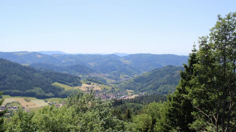 Dieses Bild zeigt eine Webcam-Aufnahme vom Achertal, aufgenommen am Freitag, den 29.05.2026 um 14:10 Uhr. Die Temperatur betrug 28.2°C.
