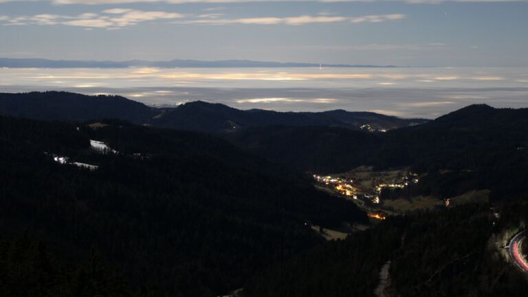 Dieses Bild zeigt eine Webcam-Aufnahme vom Achertal, aufgenommen am Mittwoch, den 04.02.2026 um 05:00 Uhr. Die Temperatur betrug 4.6°C.