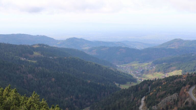 Dieses Bild zeigt eine Webcam-Aufnahme vom Achertal, aufgenommen am Dienstag, den 11.11.2025 um 13:10 Uhr. Die Temperatur betrug 7.7°C.