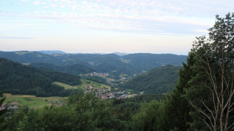 Dieses Bild zeigt eine Webcam-Aufnahme vom Achertal, aufgenommen am Mittwoch, den 08.07.2026 um 06:30 Uhr. Die Temperatur betrug 17.1°C.