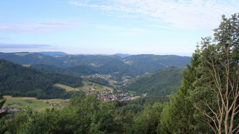 Dieses Bild zeigt eine Webcam-Aufnahme vom Achertal, aufgenommen am Sonntag, den 05.07.2026 um 07:40 Uhr. Die Temperatur betrug 16.9°C.