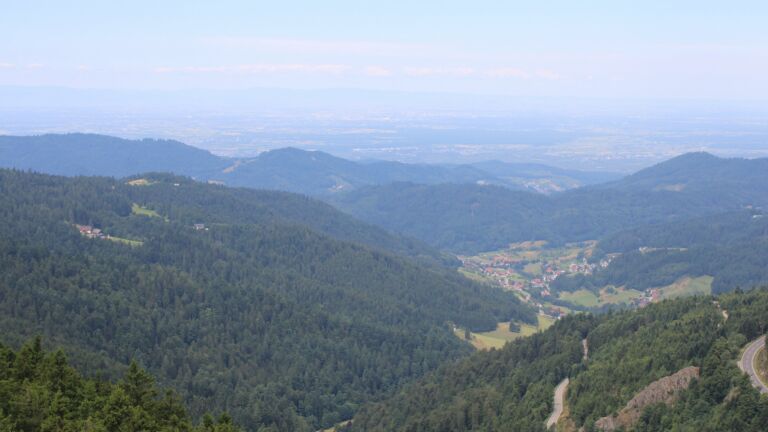 Dieses Bild zeigt eine Webcam-Aufnahme vom Achertal, aufgenommen am Freitag, den 18.07.2025 um 11:50 Uhr. Die Temperatur betrug 17.6°C.