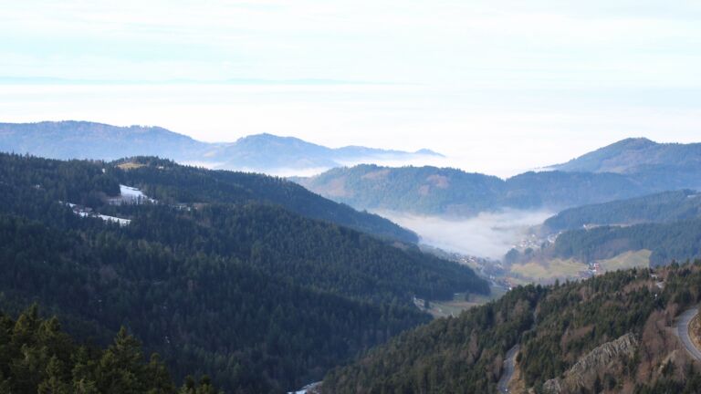 Dieses Bild zeigt eine Webcam-Aufnahme vom Achertal, aufgenommen am Freitag, den 23.01.2026 um 12:00 Uhr. Die Temperatur betrug 7.6°C.