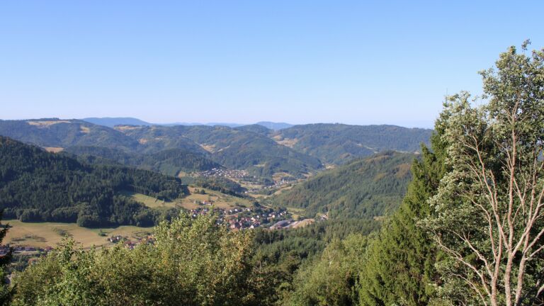Dieses Bild zeigt eine Webcam-Aufnahme vom Achertal, aufgenommen am Donnerstag, den 13.08.2026 um 09:40 Uhr. Die Temperatur betrug 28.9°C.