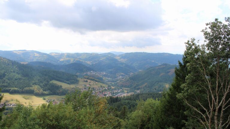 Dieses Bild zeigt eine Webcam-Aufnahme vom Achertal, aufgenommen am Samstag, den 22.08.2026 um 13:40 Uhr. Die Temperatur betrug 16.3°C.