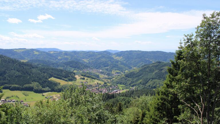 Dieses Bild zeigt eine Webcam-Aufnahme vom Achertal, aufgenommen am Samstag, den 13.06.2026 um 13:50 Uhr. Die Temperatur betrug 22.3°C.