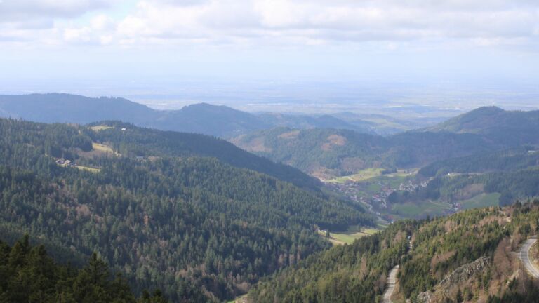 Dieses Bild zeigt eine Webcam-Aufnahme vom Achertal, aufgenommen am Donnerstag, den 12.03.2026 um 13:00 Uhr. Die Temperatur betrug 5°C.