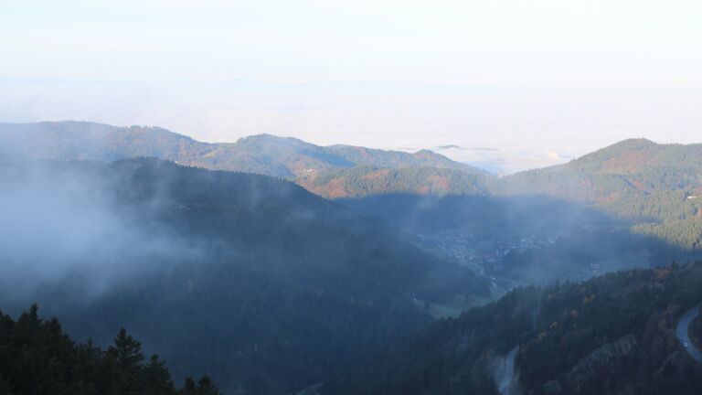 Dieses Bild zeigt eine Webcam-Aufnahme vom Achertal, aufgenommen am Montag, den 10.11.2025 um 08:30 Uhr. Die Temperatur betrug 2.7°C.