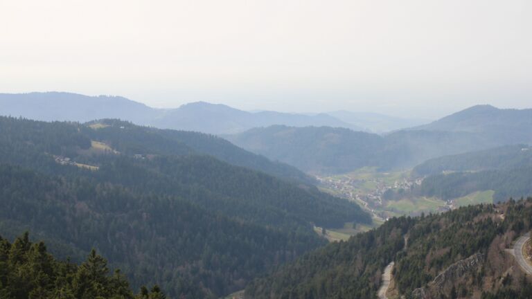 Dieses Bild zeigt eine Webcam-Aufnahme vom Achertal, aufgenommen am Freitag, den 06.03.2026 um 14:20 Uhr. Die Temperatur betrug 13.9°C.