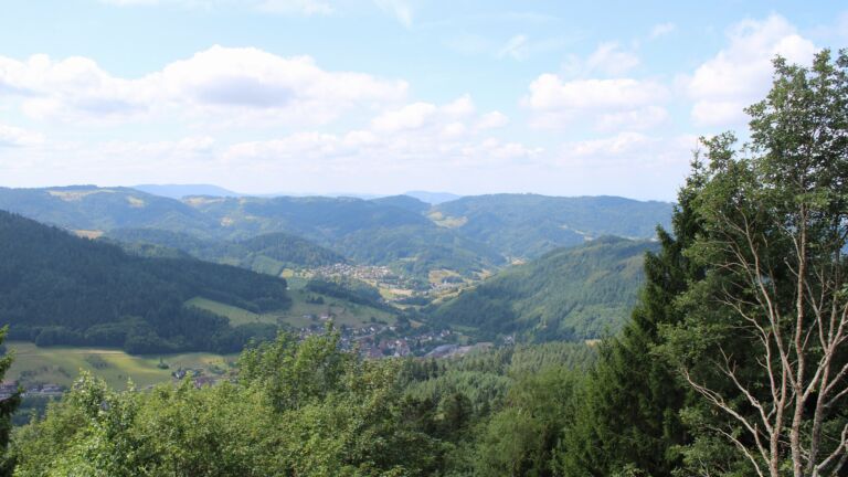 Dieses Bild zeigt eine Webcam-Aufnahme vom Achertal, aufgenommen am Donnerstag, den 23.07.2026 um 12:00 Uhr. Die Temperatur betrug 18.8°C.