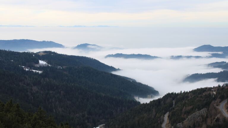 Dieses Bild zeigt eine Webcam-Aufnahme vom Achertal, aufgenommen am Samstag, den 24.01.2026 um 14:40 Uhr. Die Temperatur betrug 2.4°C.