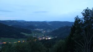 Dieses Bild zeigt eine Webcam-Aufnahme vom Achertal, aufgenommen am Freitag, den 18.09.2026 um 06:40 Uhr. Die Temperatur betrug 12.3°C.