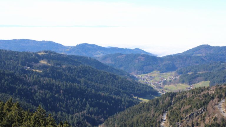 Dieses Bild zeigt eine Webcam-Aufnahme vom Achertal, aufgenommen am Mittwoch, den 25.02.2026 um 13:50 Uhr. Die Temperatur betrug 13°C.