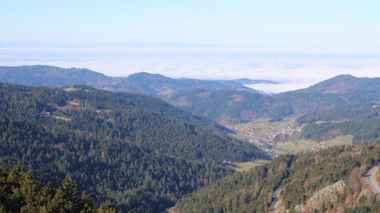 Dieses Bild zeigt eine Webcam-Aufnahme vom Achertal, aufgenommen am Donnerstag, den 26.02.2026 um 10:30 Uhr. Die Temperatur betrug 12.2°C.