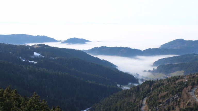 Dieses Bild zeigt eine Webcam-Aufnahme vom Achertal, aufgenommen am Mittwoch, den 21.01.2026 um 14:20 Uhr. Die Temperatur betrug 7.4°C.