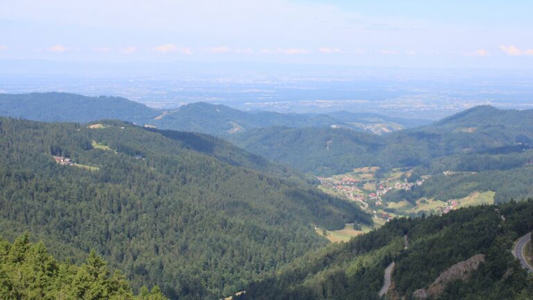 Dieses Bild zeigt eine Webcam-Aufnahme vom Achertal, aufgenommen am Samstag, den 12.07.2025 um 11:00 Uhr. Die Temperatur betrug 17°C.