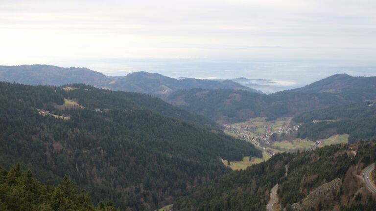 Dieses Bild zeigt eine Webcam-Aufnahme vom Achertal, aufgenommen am Mittwoch, den 17.12.2025 um 13:30 Uhr. Die Temperatur betrug 6.4°C.