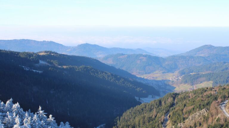 Dieses Bild zeigt eine Webcam-Aufnahme vom Achertal, aufgenommen am Freitag, den 26.12.2025 um 11:30 Uhr. Die Temperatur betrug 5.8°C.