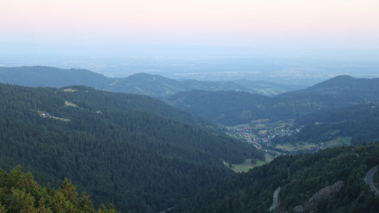 Dieses Bild zeigt eine Webcam-Aufnahme vom Achertal, aufgenommen am Mittwoch, den 25.06.2025 um 05:30 Uhr. Die Temperatur betrug 16.8°C.
