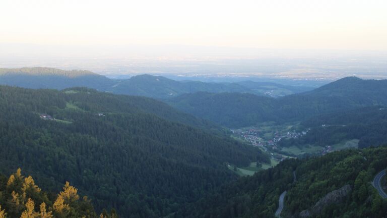 Dieses Bild zeigt eine Webcam-Aufnahme vom Achertal, aufgenommen am Freitag, den 16.05.2025 um 06:10 Uhr. Die Temperatur betrug 5.3°C.
