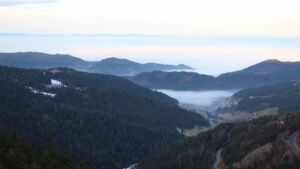 Dieses Bild zeigt eine Webcam-Aufnahme vom Achertal, aufgenommen am Freitag, den 23.01.2026 um 08:40 Uhr. Die Temperatur betrug 2.7°C.