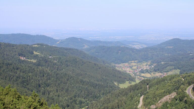 Dieses Bild zeigt eine Webcam-Aufnahme vom Achertal, aufgenommen am Donnerstag, den 12.06.2025 um 09:50 Uhr. Die Temperatur betrug 18.2°C.