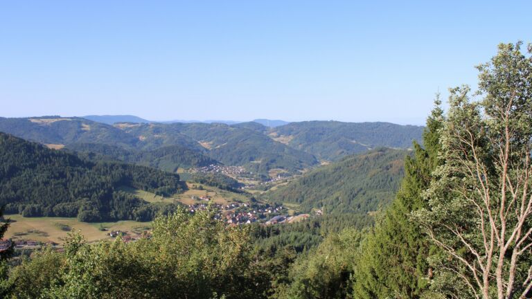 Dieses Bild zeigt eine Webcam-Aufnahme vom Achertal, aufgenommen am Freitag, den 07.08.2026 um 09:10 Uhr. Die Temperatur betrug 21.6°C.