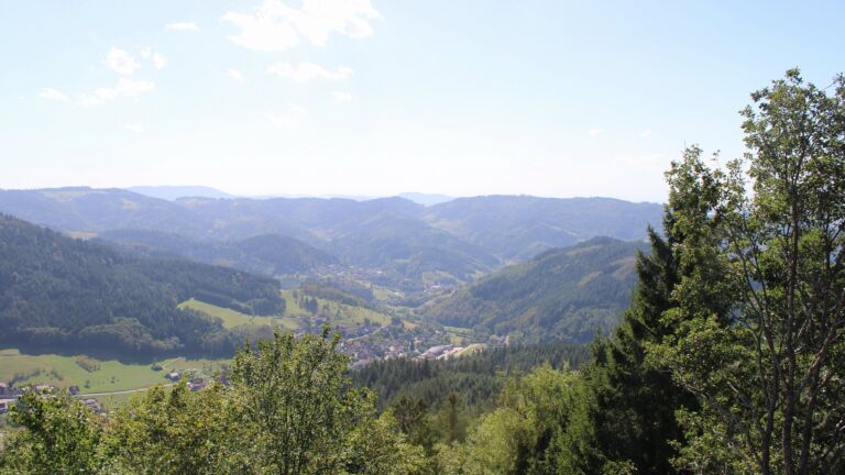 Dieses Bild zeigt eine Webcam-Aufnahme vom Achertal, aufgenommen am Dienstag, den 08.09.2026 um 14:50 Uhr. Die Temperatur betrug 30.2°C.