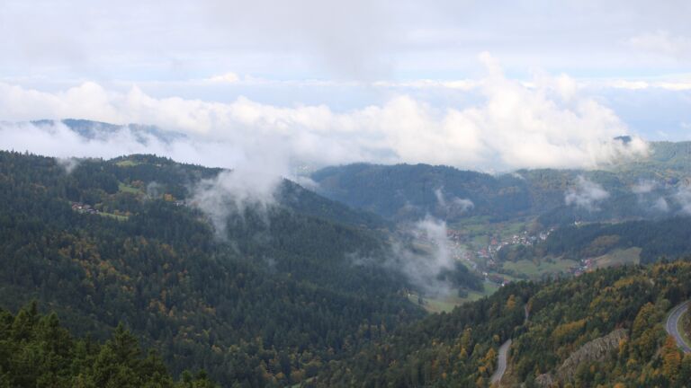 Dieses Bild zeigt eine Webcam-Aufnahme vom Achertal, aufgenommen am Donnerstag, den 09.10.2025 um 11:20 Uhr. Die Temperatur betrug 8.4°C.