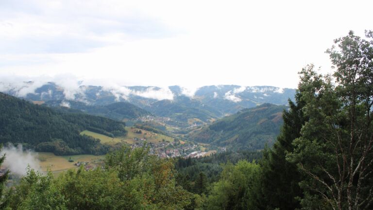 Dieses Bild zeigt eine Webcam-Aufnahme vom Achertal, aufgenommen am Freitag, den 21.08.2026 um 16:30 Uhr. Die Temperatur betrug 13.8°C.