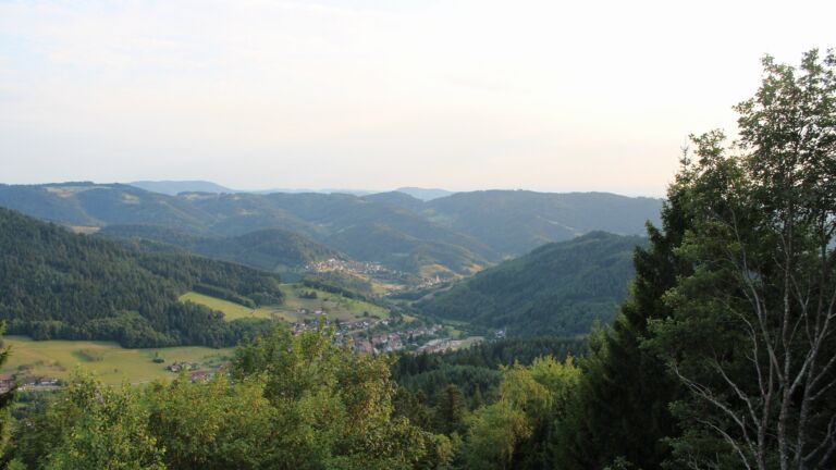 Dieses Bild zeigt eine Webcam-Aufnahme vom Achertal, aufgenommen am Samstag, den 25.07.2026 um 19:50 Uhr. Die Temperatur betrug 27.4°C.