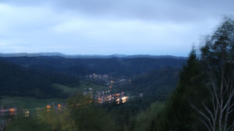 Dieses Bild zeigt eine Webcam-Aufnahme vom Achertal, aufgenommen am Freitag, den 23.10.2026 um 07:40 Uhr. Die Temperatur betrug 10°C.
