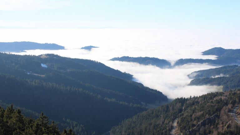 Dieses Bild zeigt eine Webcam-Aufnahme vom Achertal, aufgenommen am Sonntag, den 08.02.2026 um 15:30 Uhr. Die Temperatur betrug 3.9°C.