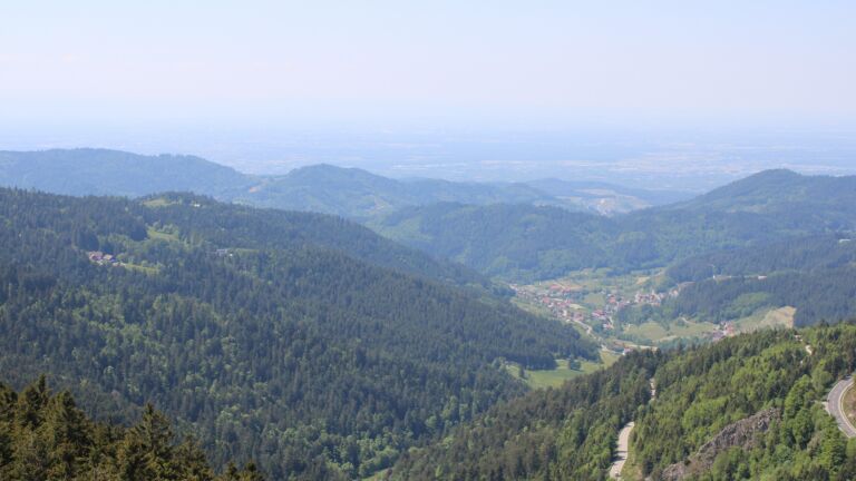 Dieses Bild zeigt eine Webcam-Aufnahme vom Achertal, aufgenommen am Mittwoch, den 14.05.2025 um 13:50 Uhr. Die Temperatur betrug 14.5°C.