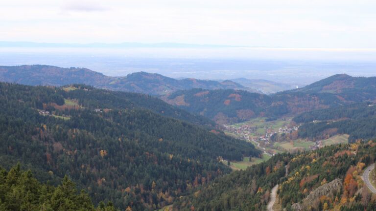 Dieses Bild zeigt eine Webcam-Aufnahme vom Achertal, aufgenommen am Freitag, den 31.10.2025 um 12:20 Uhr. Die Temperatur betrug 10.9°C.