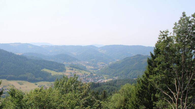 Dieses Bild zeigt eine Webcam-Aufnahme vom Achertal, aufgenommen am Donnerstag, den 30.07.2026 um 13:30 Uhr. Die Temperatur betrug 35.2°C.