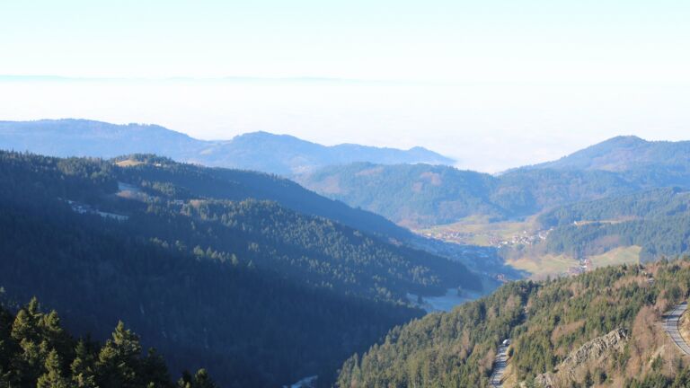 Dieses Bild zeigt eine Webcam-Aufnahme vom Achertal, aufgenommen am Montag, den 29.12.2025 um 12:00 Uhr. Die Temperatur betrug 4.6°C.