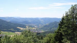 Dieses Bild zeigt eine Webcam-Aufnahme vom Achertal, aufgenommen am Freitag, den 19.06.2026 um 14:30 Uhr. Die Temperatur betrug 33.3°C.