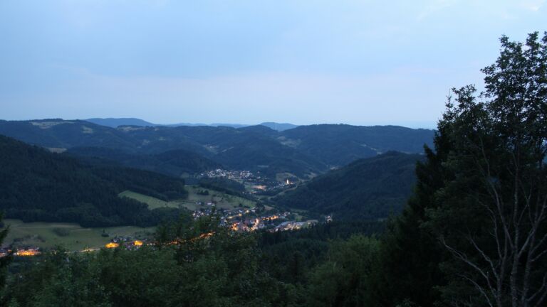 Dieses Bild zeigt eine Webcam-Aufnahme vom Achertal, aufgenommen am Samstag, den 25.07.2026 um 21:50 Uhr. Die Temperatur betrug 23.6°C.