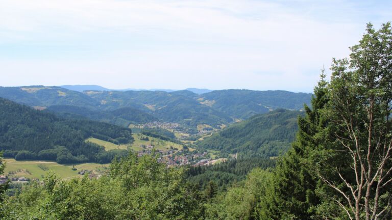 Dieses Bild zeigt eine Webcam-Aufnahme vom Achertal, aufgenommen am Montag, den 13.07.2026 um 12:50 Uhr. Die Temperatur betrug 28°C.
