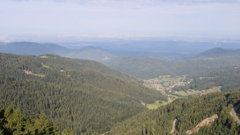 Dieses Bild zeigt eine Webcam-Aufnahme vom Achertal, aufgenommen am Freitag, den 22.08.2025 um 08:40 Uhr. Die Temperatur betrug 13°C.
