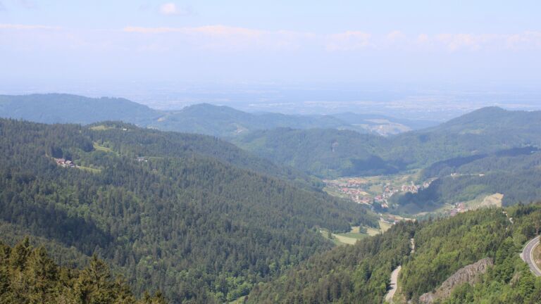 Dieses Bild zeigt eine Webcam-Aufnahme vom Achertal, aufgenommen am Samstag, den 17.05.2025 um 12:00 Uhr. Die Temperatur betrug 11°C.