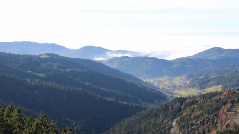 Dieses Bild zeigt eine Webcam-Aufnahme vom Achertal, aufgenommen am Montag, den 10.11.2025 um 14:20 Uhr. Die Temperatur betrug 8.9°C.