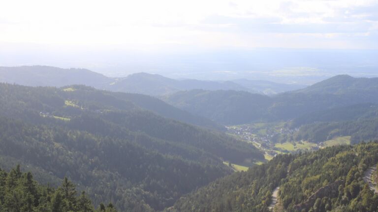 Dieses Bild zeigt eine Webcam-Aufnahme vom Achertal, aufgenommen am Freitag, den 12.09.2025 um 17:10 Uhr. Die Temperatur betrug 12.2°C.