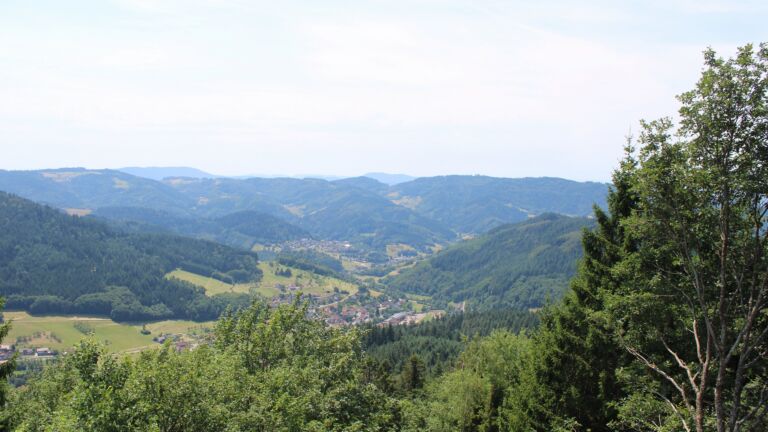 Dieses Bild zeigt eine Webcam-Aufnahme vom Achertal, aufgenommen am Dienstag, den 14.07.2026 um 13:50 Uhr. Die Temperatur betrug 28.3°C.